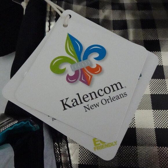 Kalencom Baby Diaper Bag Infant Black Gold + Bottle Bag Zip Pouch Changing Pad - Picture 13 of 13